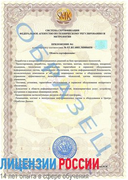 Образец сертификата соответствия (приложение) Кондопога Сертификат ISO 27001